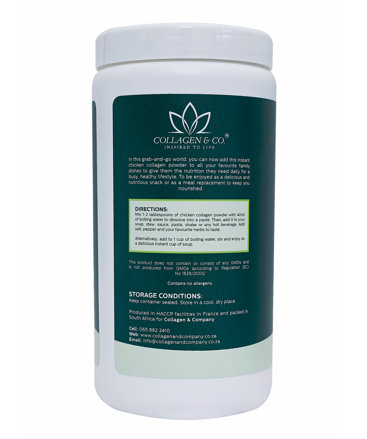 400g Collagen Roasted Chicken Bone Broth Instant Soup Collagen4Africa
