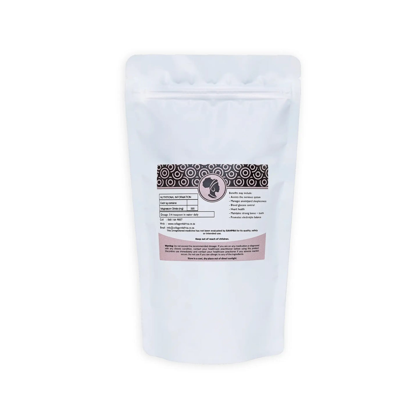 1kg Pure Magnesium Citrate Powder - Collagen4Africa