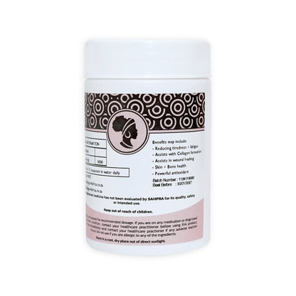 Vitamin C Powder 100g Starter Tub Collagen4Africa