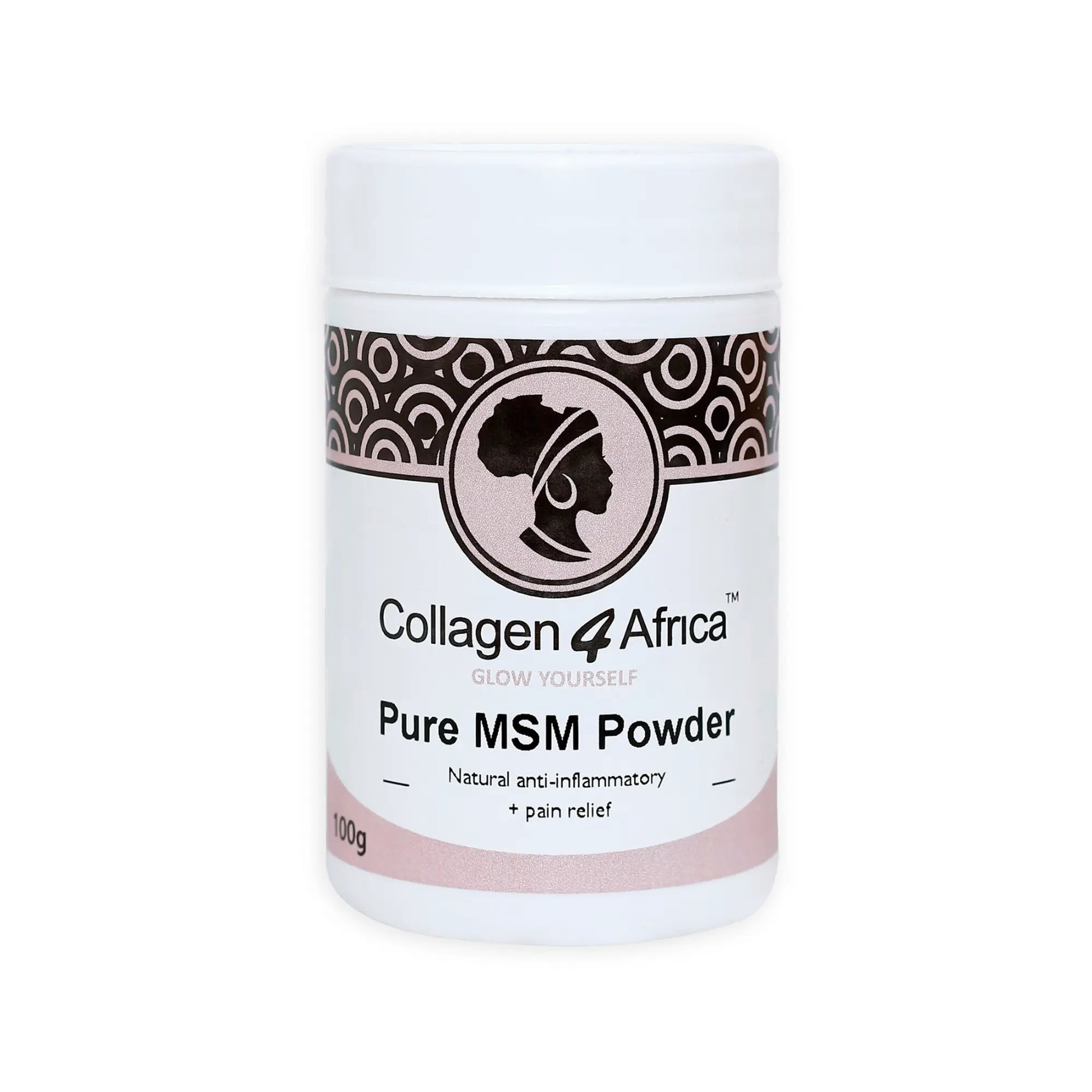 MSM Powder 100g Starter Tub Collagen4Africa