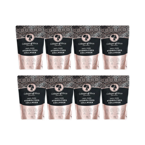 4Kg Pure Hydrolysed Bovine Collagen Powder (8x500g) Collagen4Africa