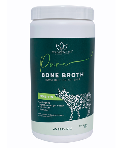 400g Collagen Roasted Beef Instant Bone Broth Soup Tub Collagen4Africa