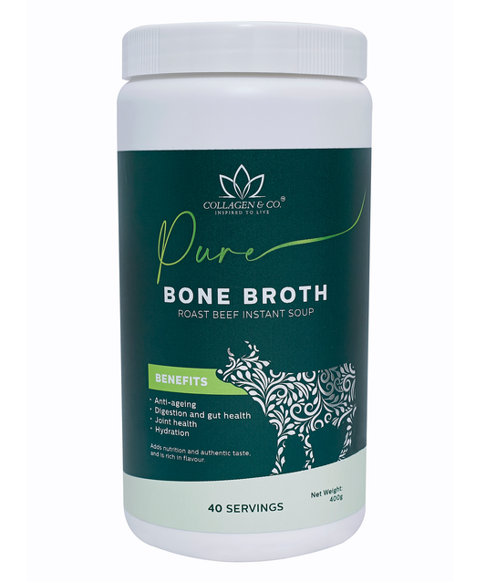 400g Collagen Roasted Beef Instant Bone Broth Soup Tub Collagen4Africa