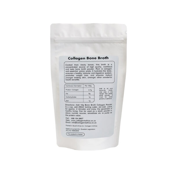 250g White Pouch Beef Bone Broth - Image 2